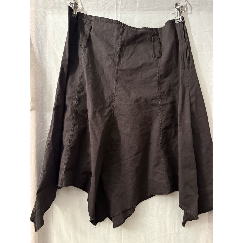 Cache Cache Brown Asymmetric Panel Fairy Skirt — Tagged 40